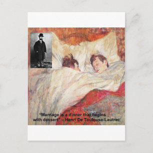 Toulouse-Lautrec-huwelijksbriefjes en -T - shirts Briefkaart