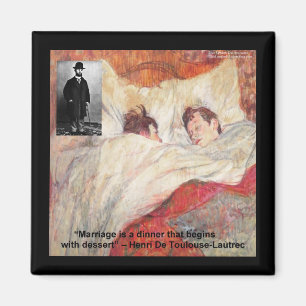 Toulouse-Lautrec-huwelijksbriefjes en -T - shirts Magneet