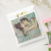 Toulouse-Lautrec - in Bed, de kus Bedankzakje (Gezegeld)