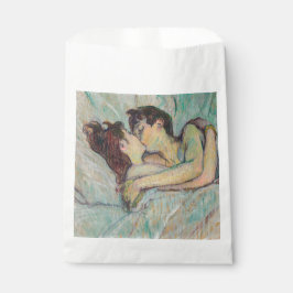 Toulouse-Lautrec - in Bed, de kus Bedankzakje
