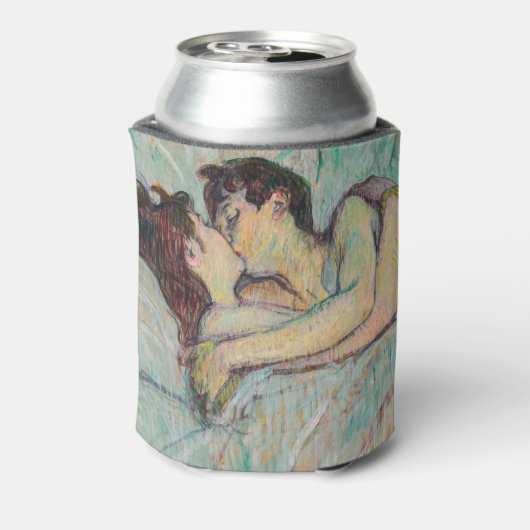 Toulouse-Lautrec - in Bed, de kus Blikjeskoeler (Blikje Achterkant)