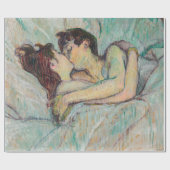 Toulouse-Lautrec - in Bed, de kus Cadeaupapier (Vlak)