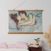 Toulouse-Lautrec - in Bed, de kus Hangend Wandkleed (Slaapkamer)