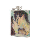 Toulouse-Lautrec - in Bed, de kus Heupfles (Links)