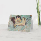 Toulouse-Lautrec - in Bed, de kus Kaart (Voorkant)
