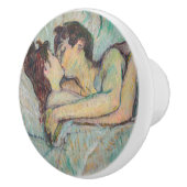 Toulouse-Lautrec - in Bed, de kus Keramische Knop (Rechts)