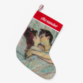 Toulouse-Lautrec - in Bed, de kus Kleine Kerstsok (Voorkant (Hangend))
