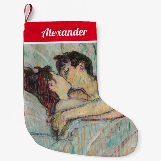 Toulouse-Lautrec - in Bed, de kus Kleine Kerstsok (Voorkant)