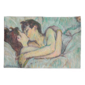 Toulouse-Lautrec - in Bed, de kus Kussensloop (Achterkant)