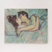 Toulouse-Lautrec - in Bed, de kus Legpuzzel (Horizontaal)