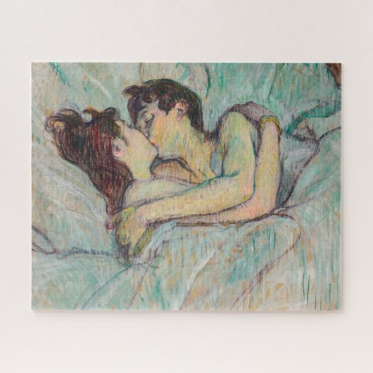 Toulouse-Lautrec - in Bed, de kus Legpuzzel (Horizontaal)