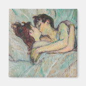 Toulouse-Lautrec - in Bed, de kus Magneet (Voorkant)