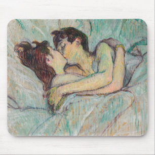 Toulouse-Lautrec - in Bed, de kus Muismat