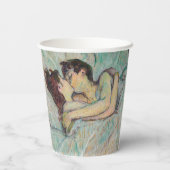 Toulouse-Lautrec - in Bed, de kus Papieren Bekers (Achterkant)