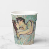 Toulouse-Lautrec - in Bed, de kus Papieren Bekers (Voorkant)