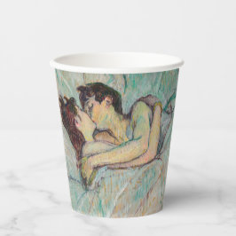 Toulouse-Lautrec - in Bed, de kus Papieren Bekers