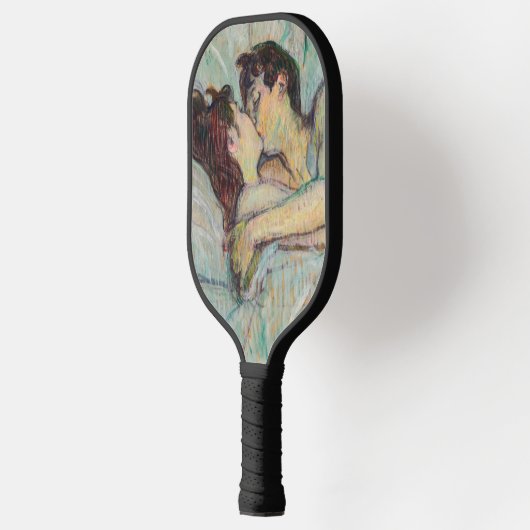 Toulouse-Lautrec - in Bed, de kus Pickleball Paddle (Links)
