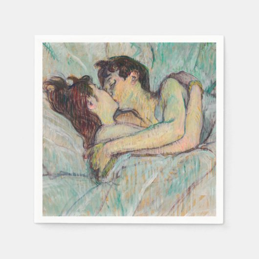 Toulouse-Lautrec - in Bed, de kus Servet (Voorkant)