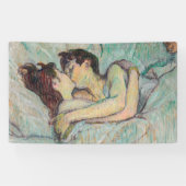 Toulouse-Lautrec - in Bed, de kus Spandoek (Horizontaal)