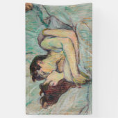 Toulouse-Lautrec - in Bed, de kus Spandoek (Verticaal)