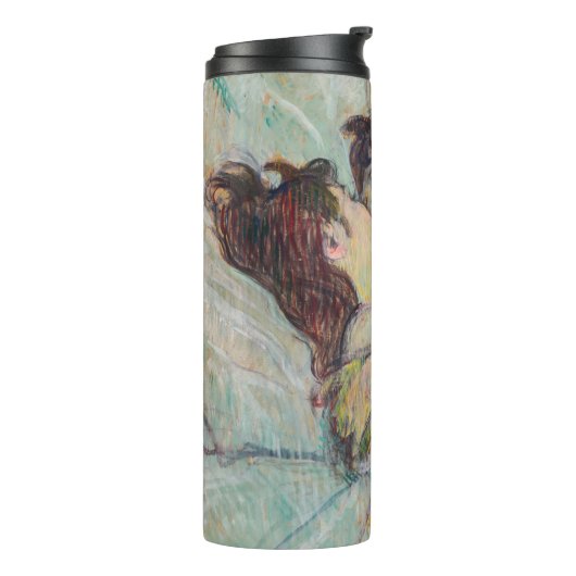 Toulouse-Lautrec - in Bed, de kus Thermosbeker (Gedraaid links)