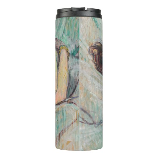 Toulouse-Lautrec - in Bed, de kus Thermosbeker (Achterkant)