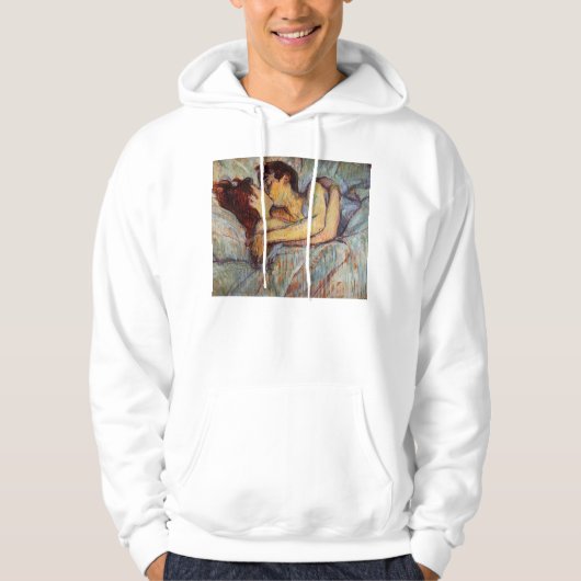 Toulouse-Lautrec in Bed the Kiss Hoodie (Voorkant)