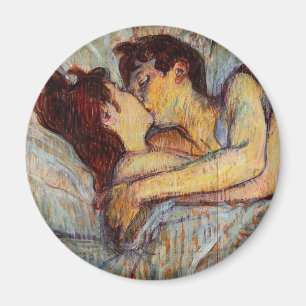 Toulouse-Lautrec in Bed the Kiss Magnet