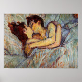 Toulouse-Lautrec in Bed the Kiss Poster (Voorkant)