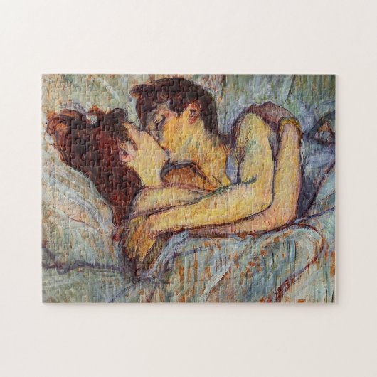 Toulouse-Lautrec in bed the kiss puzzle Legpuzzel (Horizontaal)