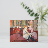 Toulouse-Lautrec - In de salon, rue des Moulins Briefkaart (Staand voorkant)