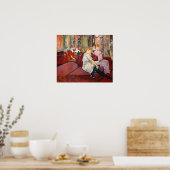 Toulouse-Lautrec - In de salon, rue des Moulins Poster (Keuken)