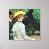 Toulouse-Lautrec - In het Boise de Boulogne, Canvas Afdruk (Voorkant)