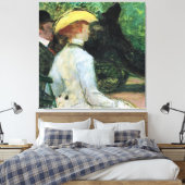 Toulouse-Lautrec - In het Boise de Boulogne, Canvas Afdruk (Insitu (Slaapkamer))