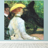 Toulouse-Lautrec - In het Boise de Boulogne, Canvas Afdruk (Insitu (Houten vloer))