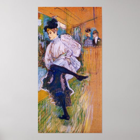 Toulouse-Lautrec - Jane Avril dances Poster (Voorkant)