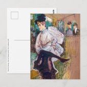 Toulouse-Lautrec - Jane Avril Dancing Briefkaart (Voorkant / Achterkant)