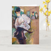 Toulouse-Lautrec - Jane Avril Dancing Kaart (Gele Bloem)