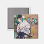 Toulouse-Lautrec - Jane Avril Dancing Magneet (Voorkant / Achterkant)