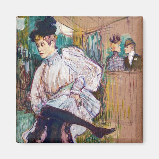 Toulouse-Lautrec - Jane Avril Dancing Magneet (Voorkant)