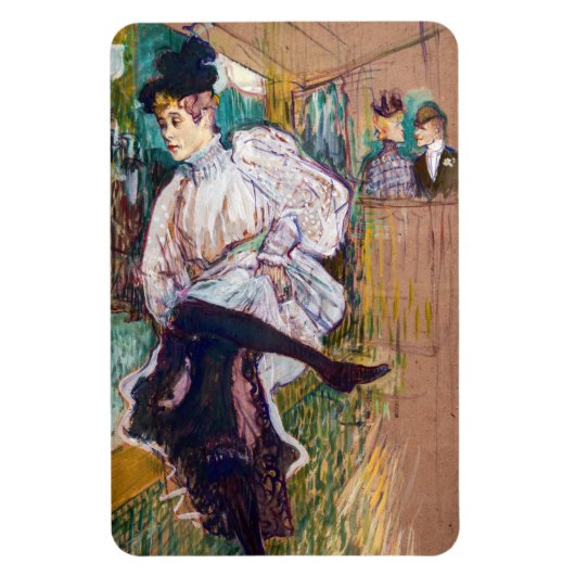Toulouse-Lautrec - Jane Avril Dancing Magneet (Verticaal)