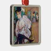 Toulouse-Lautrec - Jane Avril Dancing Metalen Ornament (Rechts)