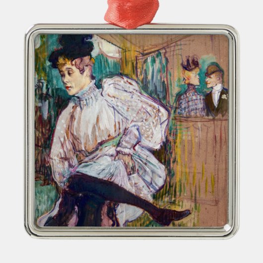 Toulouse-Lautrec - Jane Avril Dancing Metalen Ornament (Voorkant)