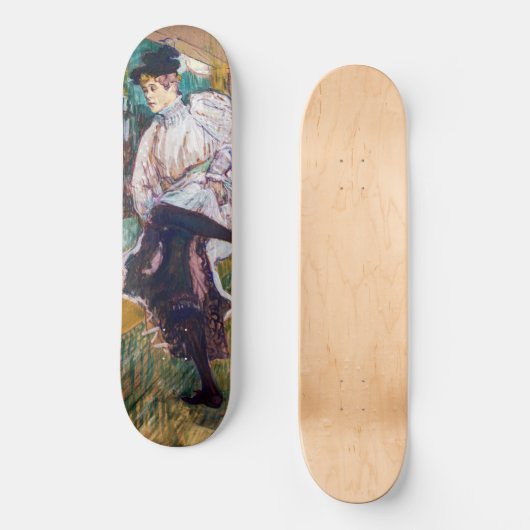 Toulouse-Lautrec - Jane Avril Dancing Persoonlijk Skateboard (Voorkant)