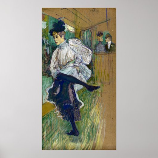 Toulouse-Lautrec - Jane Avril Dancing Poster (Voorkant)