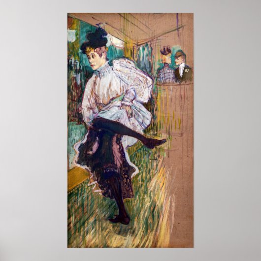 Toulouse-Lautrec - Jane Avril Dancing Poster (Voorkant)