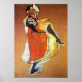 Toulouse-Lautrec - Jane Avril Dancing Poster (Voorkant)
