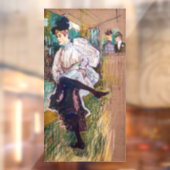 Toulouse-Lautrec - Jane Avril Dancing Raamsticker (Vel 2)