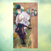 Toulouse-Lautrec - Jane Avril Dancing Raamsticker (Vel 3)