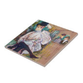 Toulouse-Lautrec - Jane Avril Dancing Tegeltje (Zijkant)